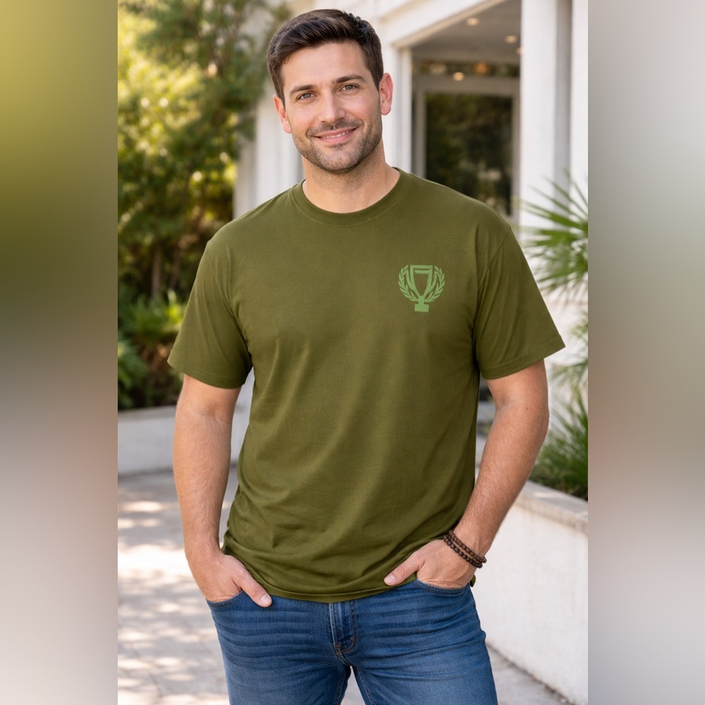 NWT Vtg. Gilyard Olive Green Mens 3XL Short Sleeve Tee Shirt Casual Athleisure